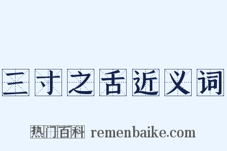 三寸之舌近义词是什么意思的图片